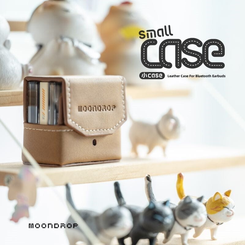 Moondrop Small Leather Case For Space Travel Bluetooth Earbuds HiFiGo 