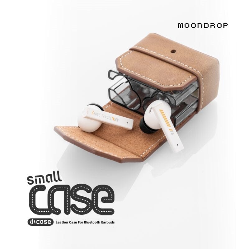 Moondrop Small Leather Case For Space Travel Bluetooth Earbuds HiFiGo 