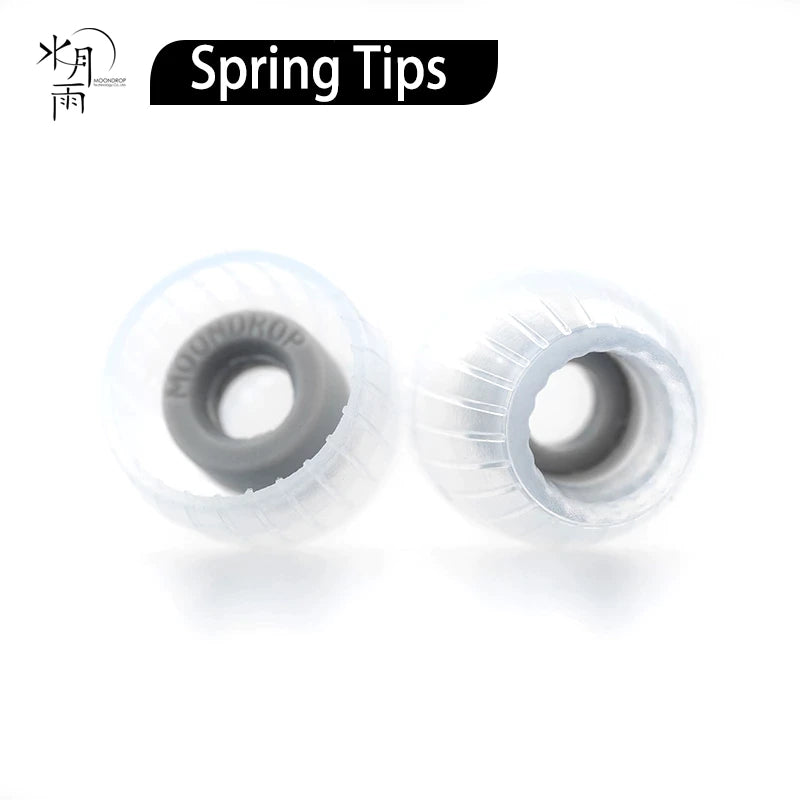 Moondrop Spring Tips Silicone Eartips For 4.8mm-6.4mm Nozzle HiFiGo 
