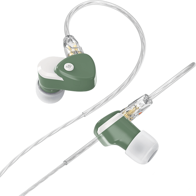 NF Audio RA10 Micro Dynamic Driver In-Ear Monitors IEMs Earphone HiFiGo Green 