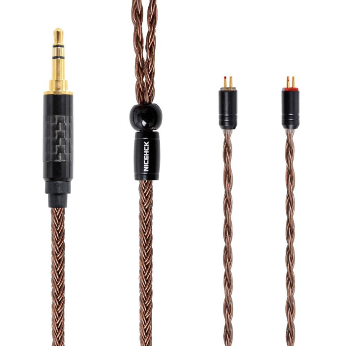 NICEHCK 16 Core High Purity Copper Cable 3.5/2.5/4.4mm MMCX/2Pin Cable HiFiGo 3.5mm plug with 2Pin 