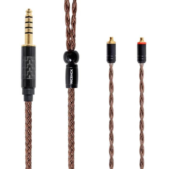 NICEHCK 16 Core High Purity Copper Cable 3.5/2.5/4.4mm MMCX/2Pin Cable HiFiGo 4.4mm plug with MMCX 