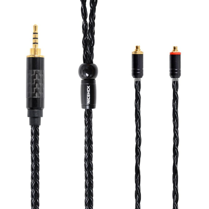 NICEHCK 16 Core Silver Plated Cable 3.5/2.5/4.4mm Plug MMCX/2Pin HiFiGo 2.5mm plug with MMCX 