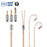 NiceHCK Tricolor Flagship 7N Silver Plated OCC+Graphene OCC Earphone Cable 3-in-1 Detachable Plug HiFiGo Gold 0.78 2PIN 