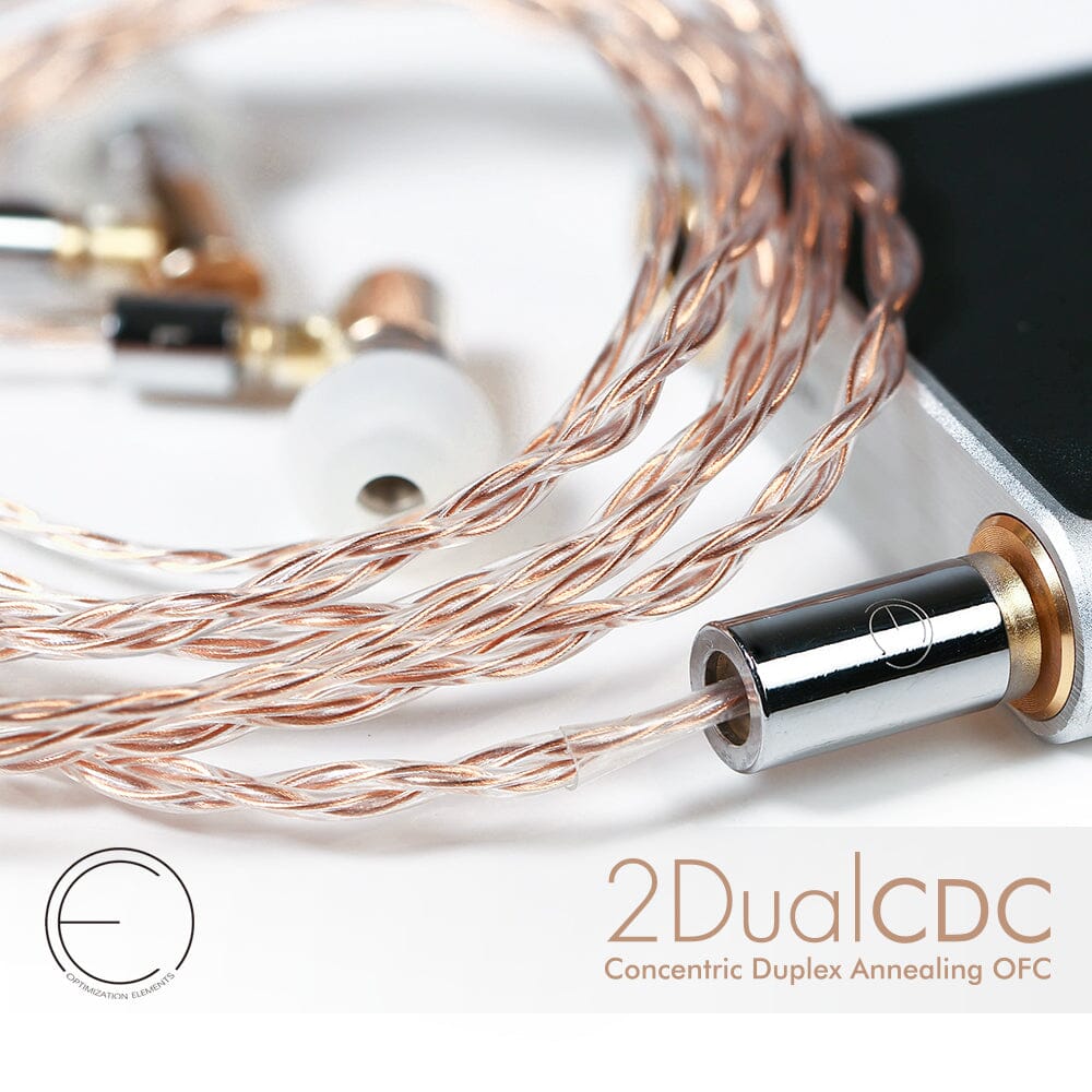 OE Audio 2DualCDC Oxygen-Free-Copper IEM Upgrade Cable Earphone Cable HiFiGo 