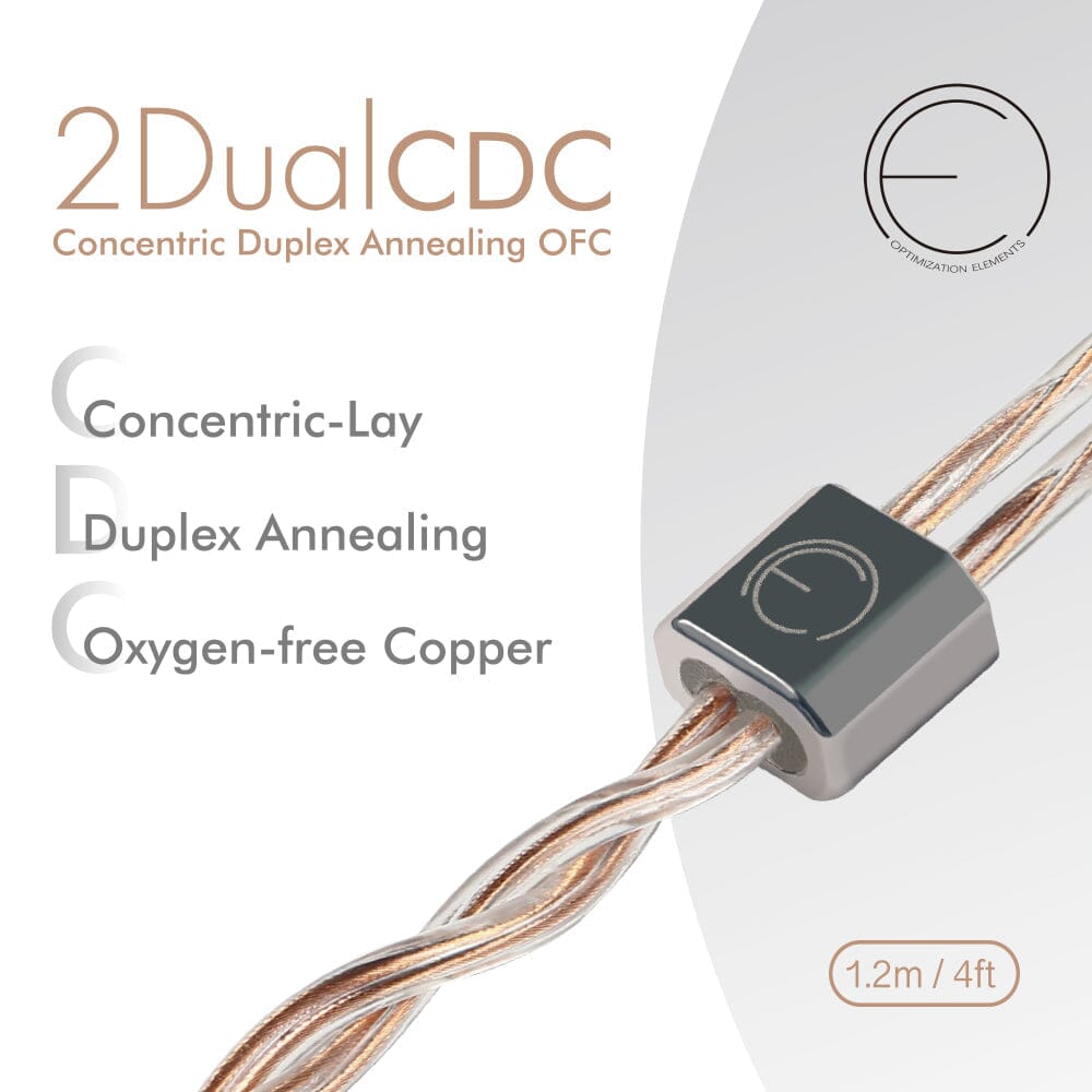OE Audio 2DualCDC Oxygen-Free-Copper IEM Upgrade Cable Earphone Cable HiFiGo 