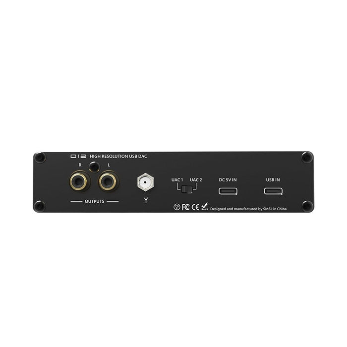 Open Box SMSL D12 AK4493S Bluetooth 5.0 USB MQA DAC & Headphone Amplifier Headphone AMP DAC HiFiGo 
