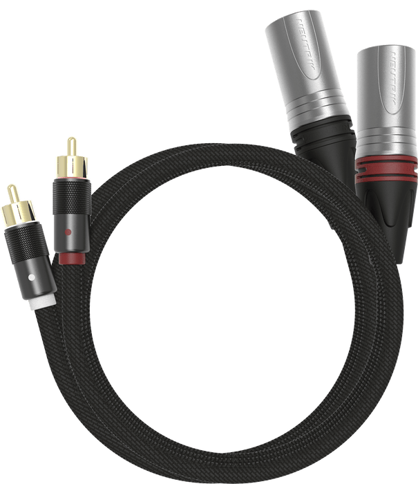 Pre - order Khadas Bal-RCA to XLR-3 Adapter & Cable Accessories HiFiGo Bal-RCA to XLR-3 Male (1.0m Cable, White + Red) 