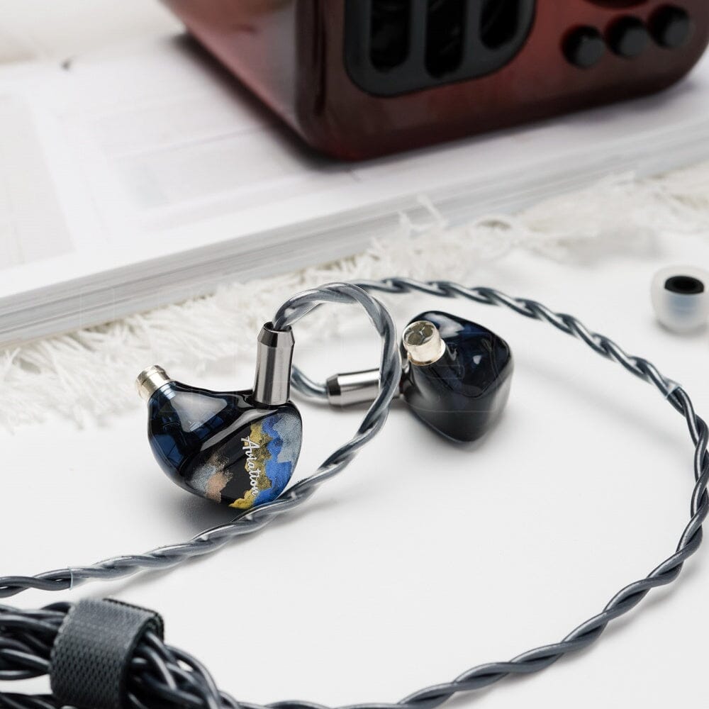 QoA Aviation 3 Knowles BA+1 DD Hybrid In-Ear Monitors HiFiGo 
