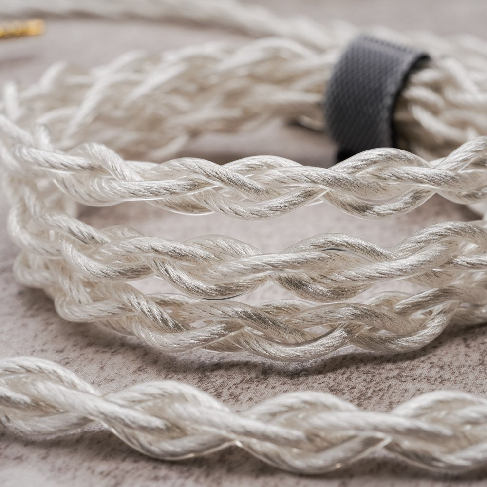 QoA RUM Silver Plated OCC Earphone Cable MMCX / 0.78mm HiFiGO 