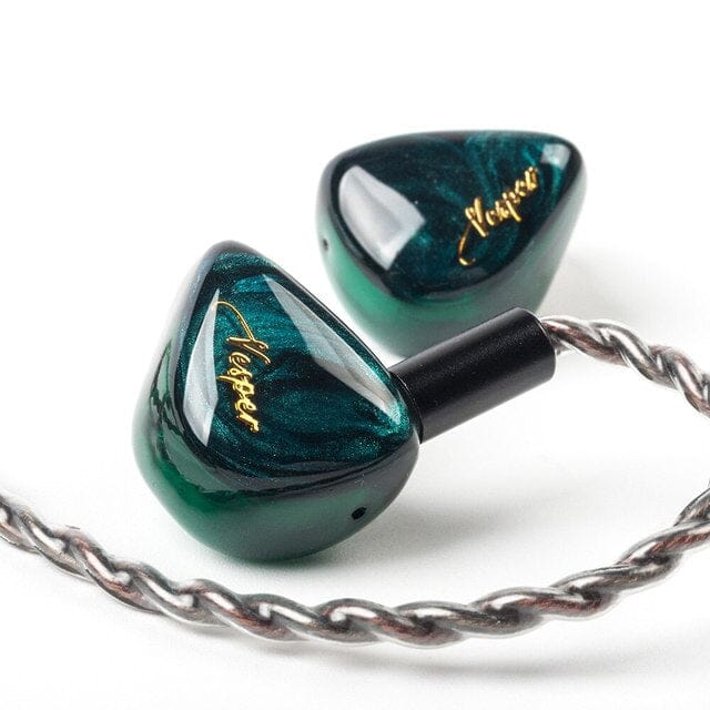 QoA Vesper 1DD 10mm + 1BA Knowles Hybird Driver In Ear Earphone HiFiGo Green 