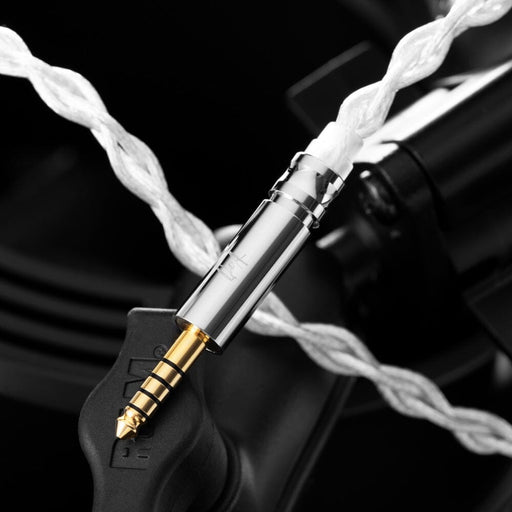 QoA Whisky Silver Plated 5N OCC+ Alloy Copper Earphone Cable With Interchangeable Plug 3.5 & 4.4 HiFiGo 