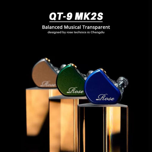 Rose Technics QT9 MK2S 1DD+4BA Hi-Fi Audiophile Flagship In-ear Earphone HiFiGo 
