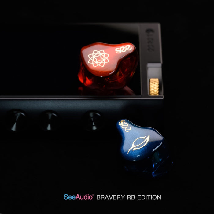 SeeAudio Bravery RB Edition 4 Balanced Armature In-Ear Earphone 0.78 2pin Detachable Earphone HiFiGo 