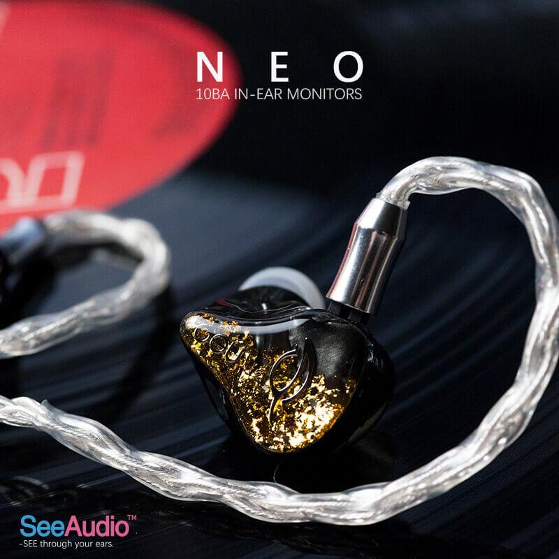 SeeAudio Neo 10BA Flagship in Ear Earphone IEMs HiFiGo 