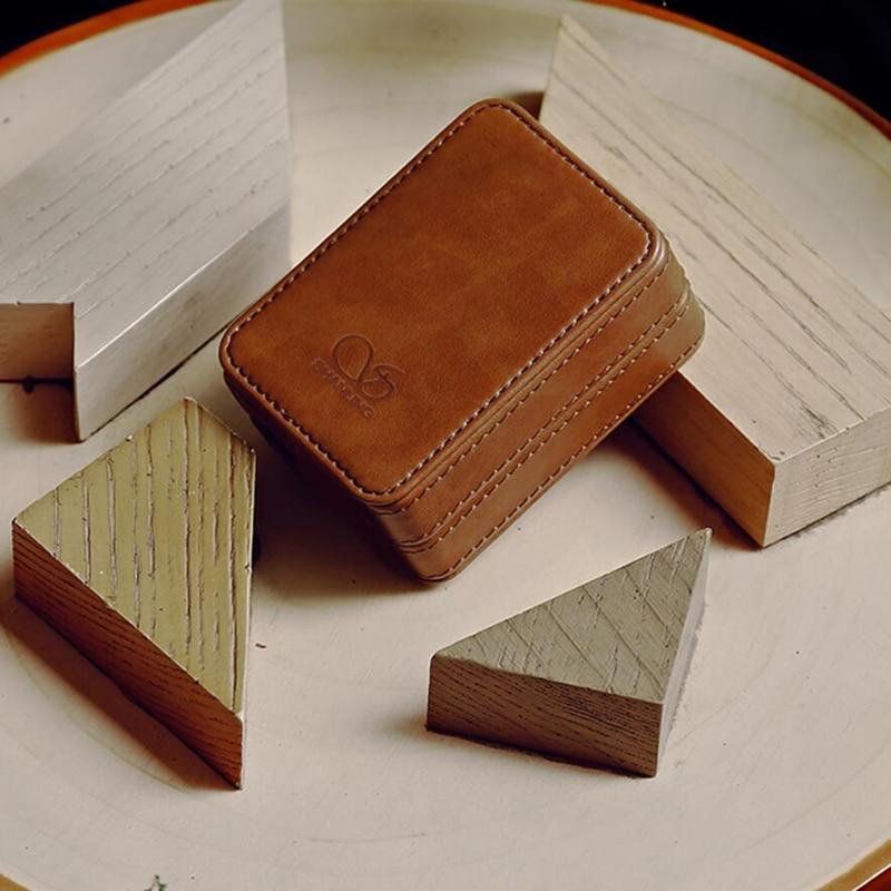 SHANLING C2 Handmade Custom PU Leather Storage Box for Earphones HiFiGo 