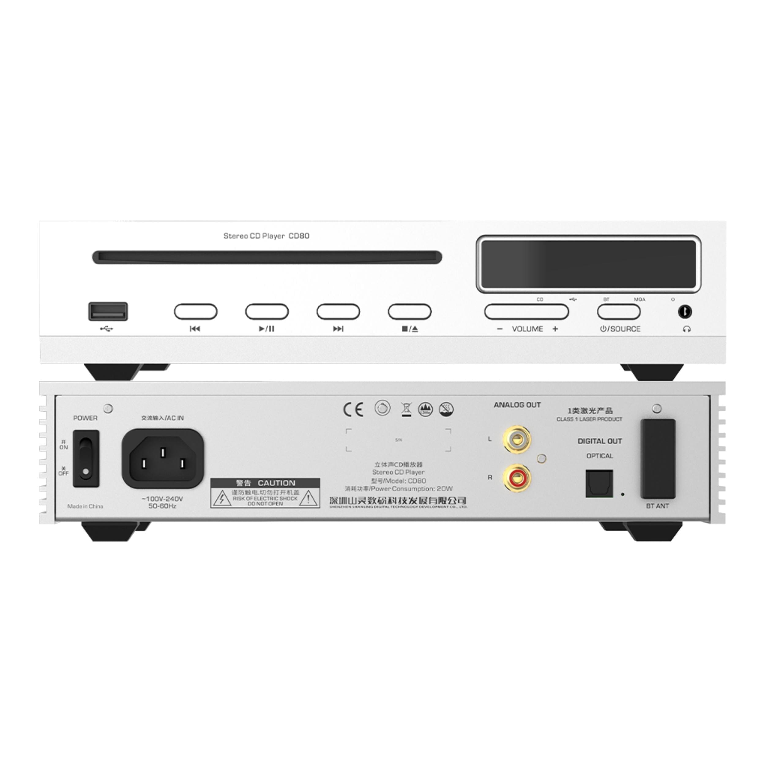 SHANLING CD80 High-performance ES9219MQ DAC Chip Bluetooth Hi-Fi CD Player HiFiGo 