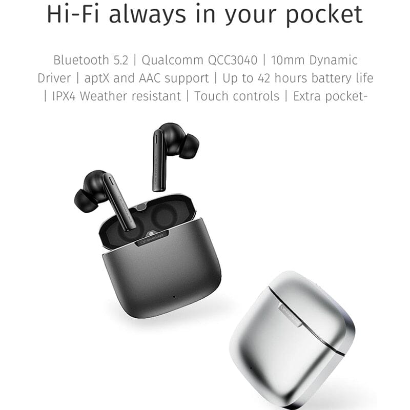 SHANLING MTW200 TWS Ture Wireless Bluetooth 5.2 Earphone 10mm Dynamic Driver IEMs HiFiGo 