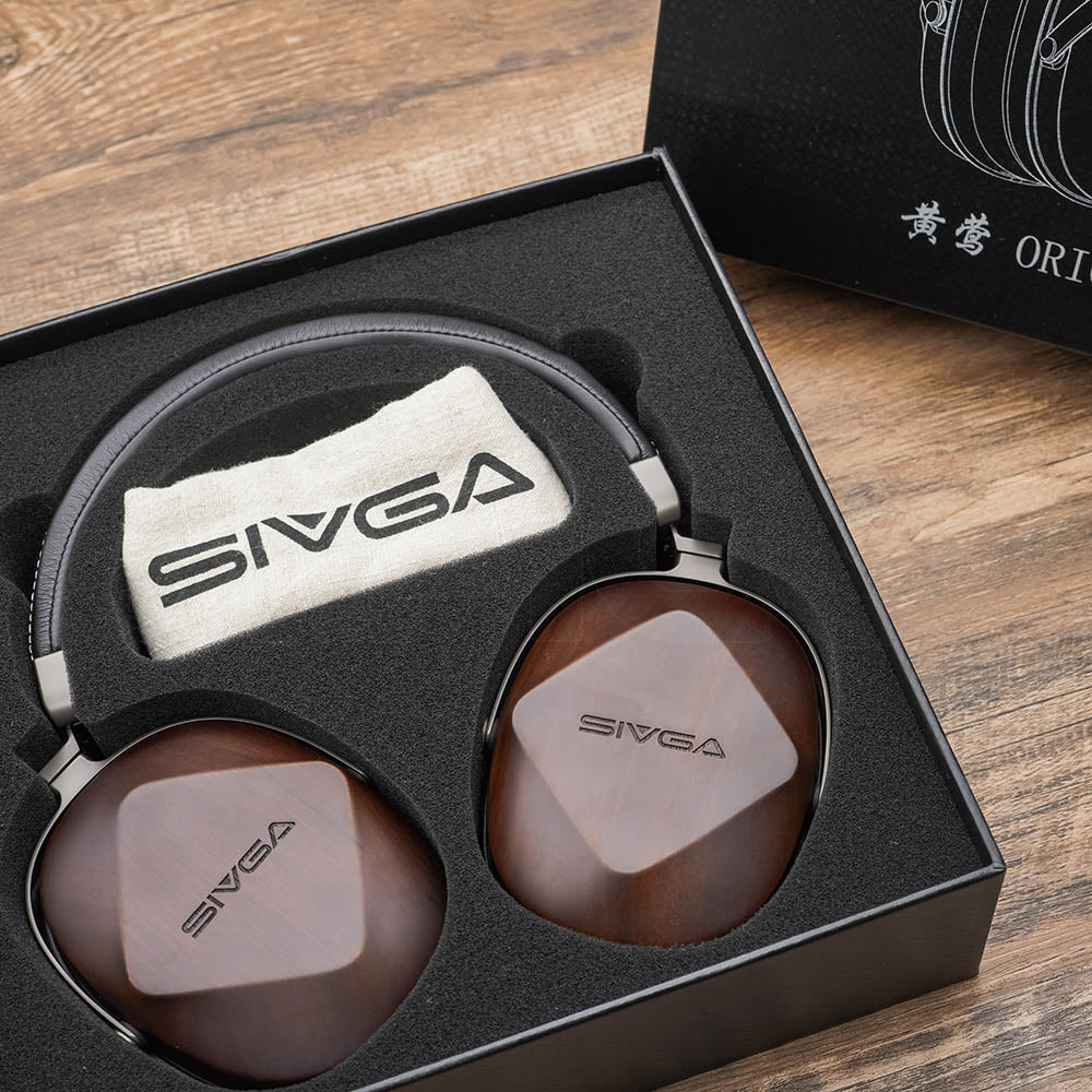 SIVGA Oriole Classic Fashionable Closed Back Rosewood HiFi Headphone Headphone HiFiGo 
