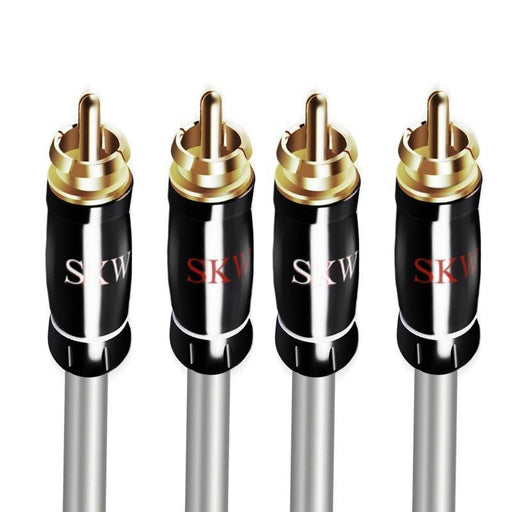 SKW Audio Cable 2RCA to 2 RCA Male To Male Plug With 24K Gold-plated for Home Theater Amplifier TV Audio Cable HiFiGo 
