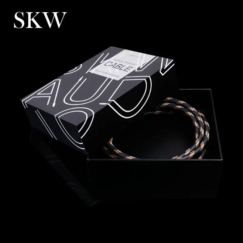 SKW BG-08 6.35mm Jack To 6.35mm Jack 6N OCC Audio Cable ( Pair) Audio Cable HiFiGo 