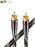 SKW BG01 / BG-01 RCA Audio Cable Male to Male Subwoofer Digital Coaxial HiFi Cable Audio Cable HiFiGo BG01-Black-gold 1m 