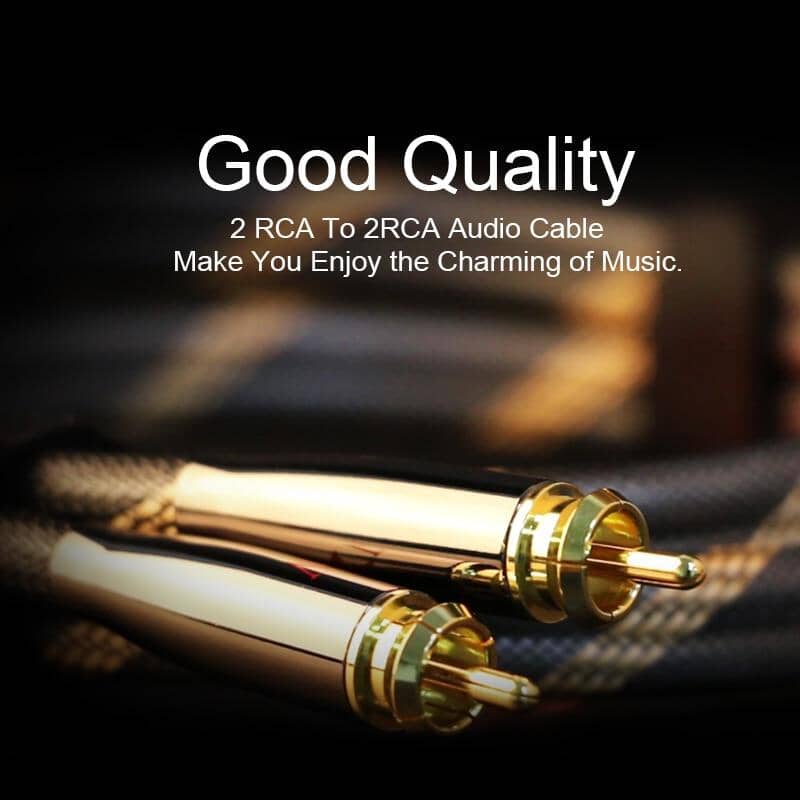 SKW BG04 2RCA to 2 RCA Male to Male Cable Audio Cable HiFiGo 