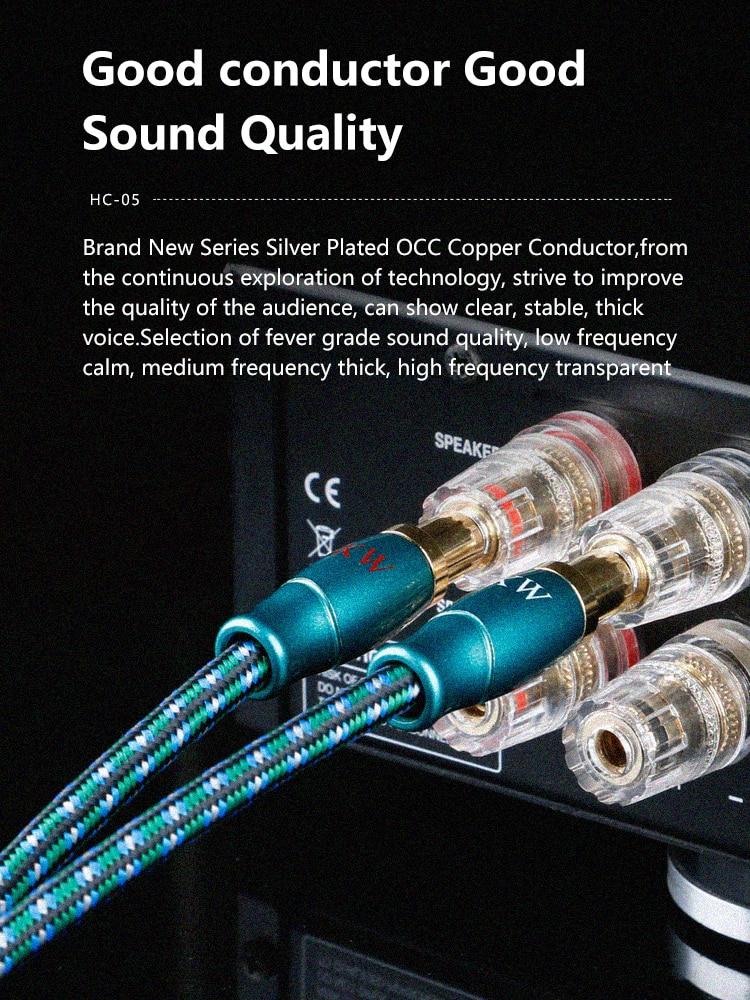 SKW HC-05 OFC Conductor Speaker Audio Cable HiFiGo 