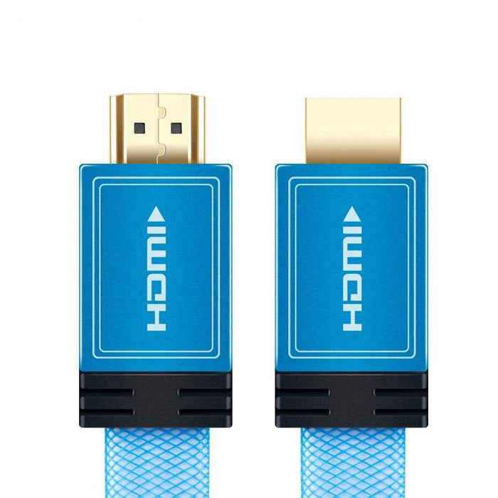 SKW HDMI Cable HDMI to HDMI 2.0 4K @60HZ 4:4:4 Baby blue With 24K Gold Plated for Laptop Connect to Projector TV Audio Cable HiFiGo 