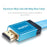 SKW HDMI Cable HDMI to HDMI 2.0 4K @60HZ 4:4:4 Baby blue With 24K Gold Plated for Laptop Connect to Projector TV Audio Cable HiFiGo 