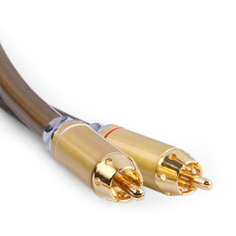 SKW HIFI Audio Cable RCA To RCA 6N OCC Single Crystal Copper With Lotus Plug for Home Theater TV Amplifier Subwoofer Audio Cable HiFiGo 