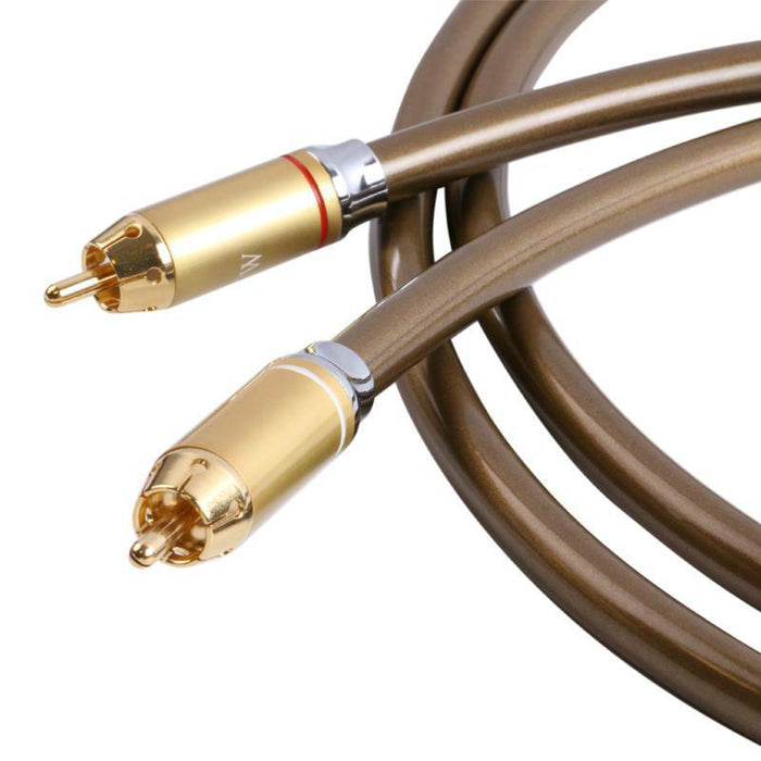 SKW HIFI Audio Cable RCA To RCA 6N OCC Single Crystal Copper With Lotus Plug for Home Theater TV Amplifier Subwoofer Audio Cable HiFiGo 