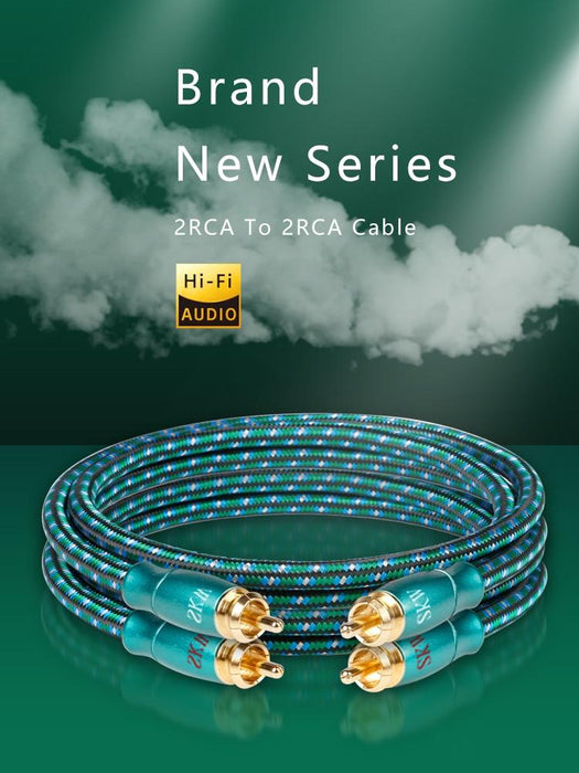 SKW Hifi OFC 2RCA to 2RCA Audio Cable HiFiGo 