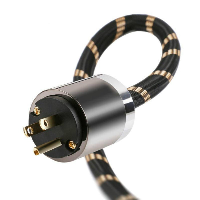 SKW HIFI Power Cord With US/EU Type Plug 6N OCC Power Cable Audio Cable HiFiGo 
