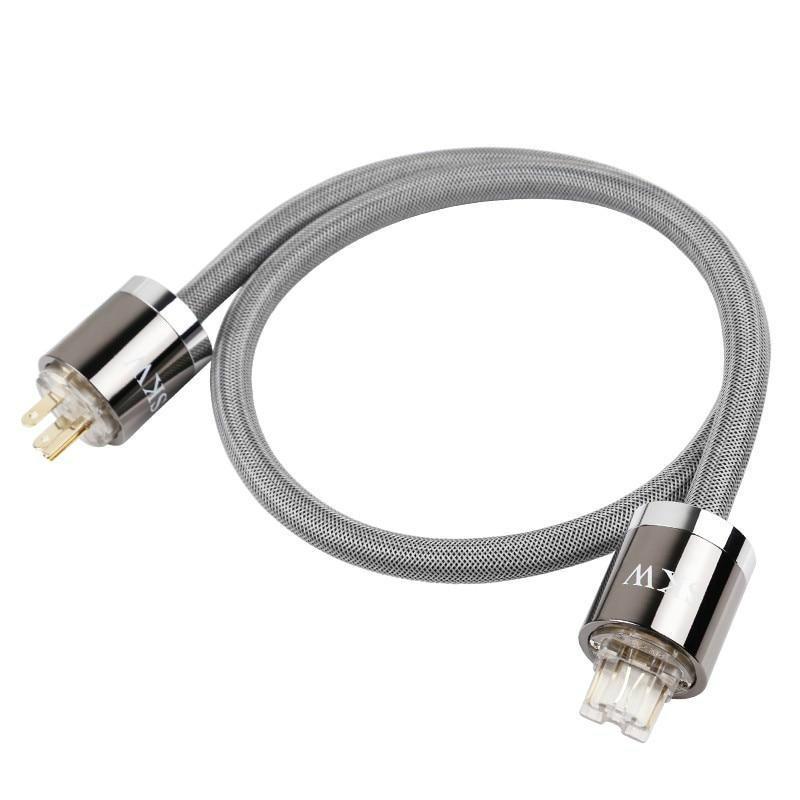 SKW HIFI Power Cord With US/EU Type Plug Power Cable for Power Filter Turntable Amplifier CD Player DAC Audio Cable HiFiGo 
