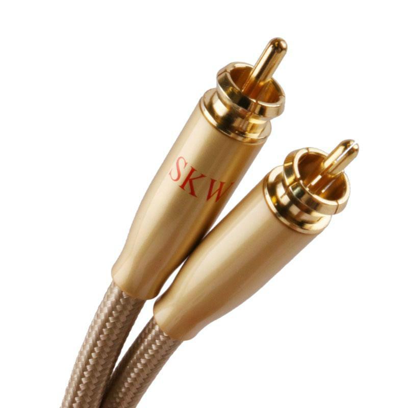 SKW RCA Audio Cable Male To Male Subwoofer Digital Coaxial Cable for Car Subwoofer Amplifier Audio Cable HiFiGo 
