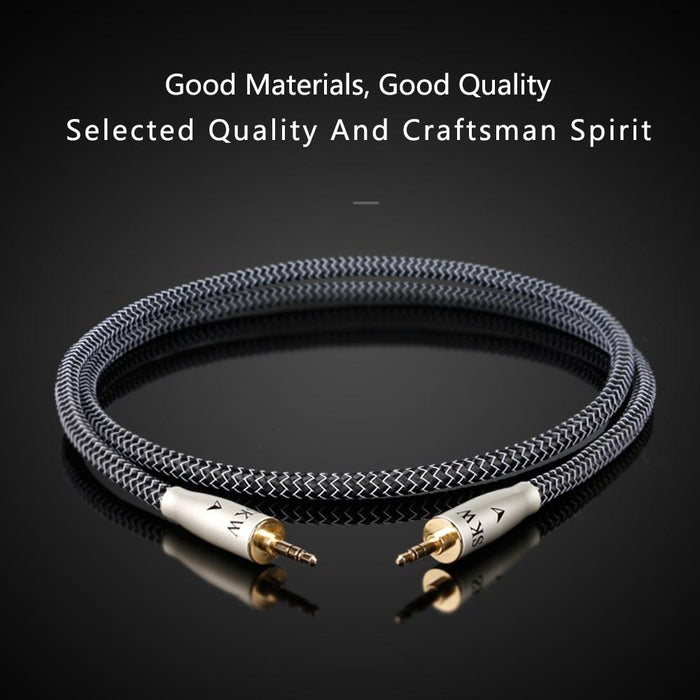 SKW WG20-02 Silver Plating On OCC Conductor Audio Cable HiFiGo 
