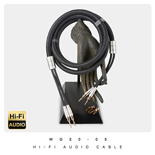 SKW WG20-05 Speaker Cables With Banana Plug For Home Cinema Amplifier Speaker HiFi System HiFiGo 