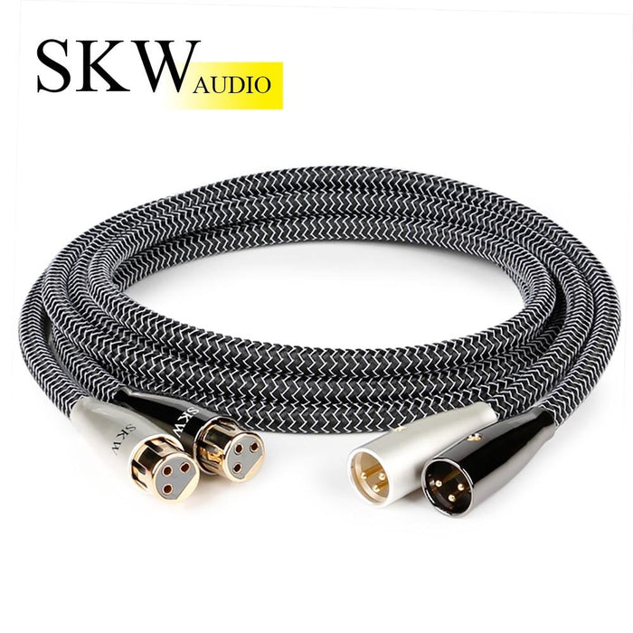SKW WG20-06 3 Pin XLR Audio Cable Male To Female For CD Connect To Amplifier HiFiGo 