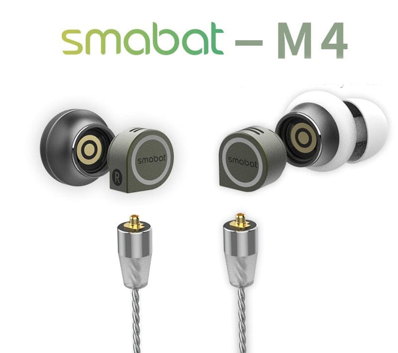 Smabat M4 15mm Dynamic Driver In-Ear Earphone Flat Ezarbuds HiFiGo Smabat M4-Green 