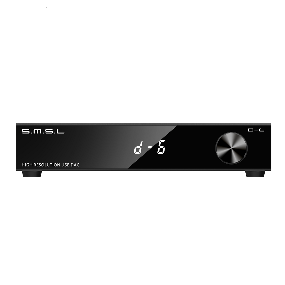SMSL D-6 High-Resolution USB-C Bluetooth 5.1 Audio DAC HiFiGo 