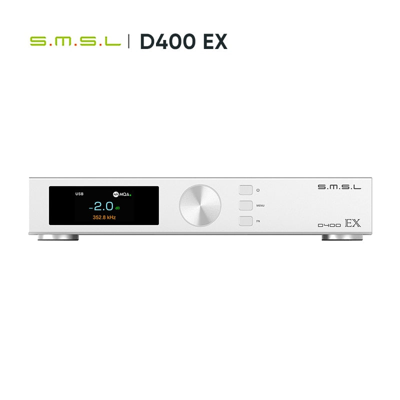 SMSL D400EX Audio MQA DAC AK4191 AK4499EX XMOS DSD512 Bluetooth