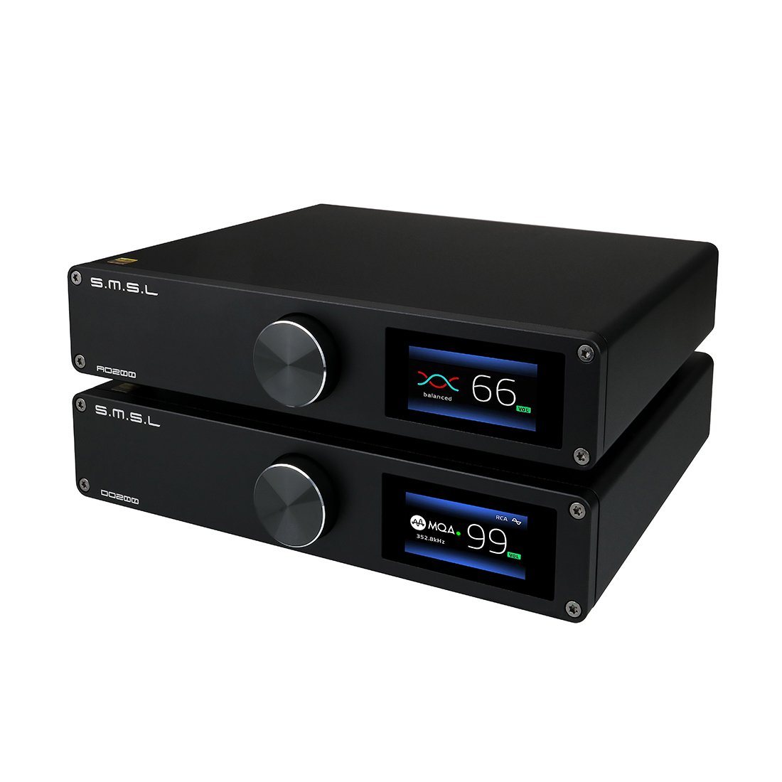 SMSL DO200 MQA DAC + AO200 Digital Power Amplifier + Cables HiFiGo 