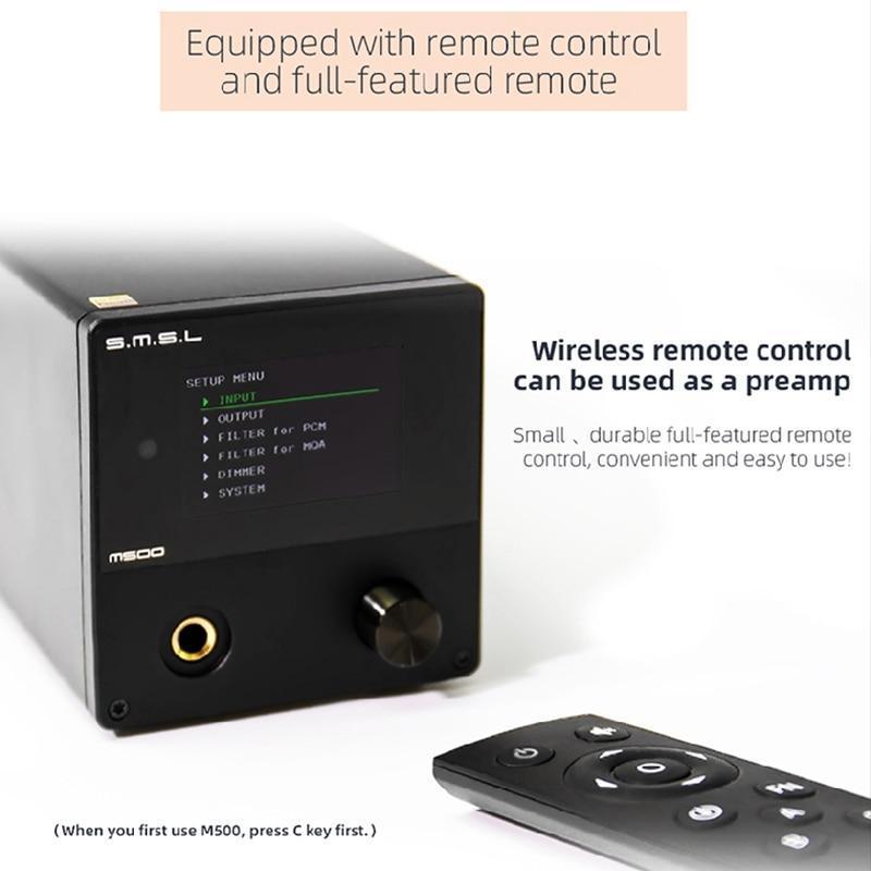 SMSL M500 HiFi Audio ES9038PRO/ES9311 DAC Headphone Amplifier AMP Audio Amplifier HiFiGo 