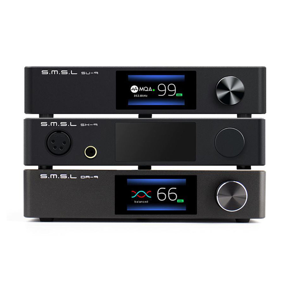 SMSL SU-9 MQA DAC+SH9 Headphone Amplifier+ DA9 Power Amplifier + 