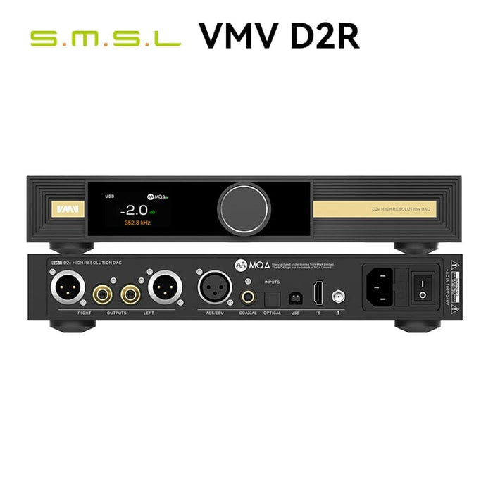 SMSL VMV D2R MQA Full Decording Hi-Res USB MQA-CD BD34301EKV DAC