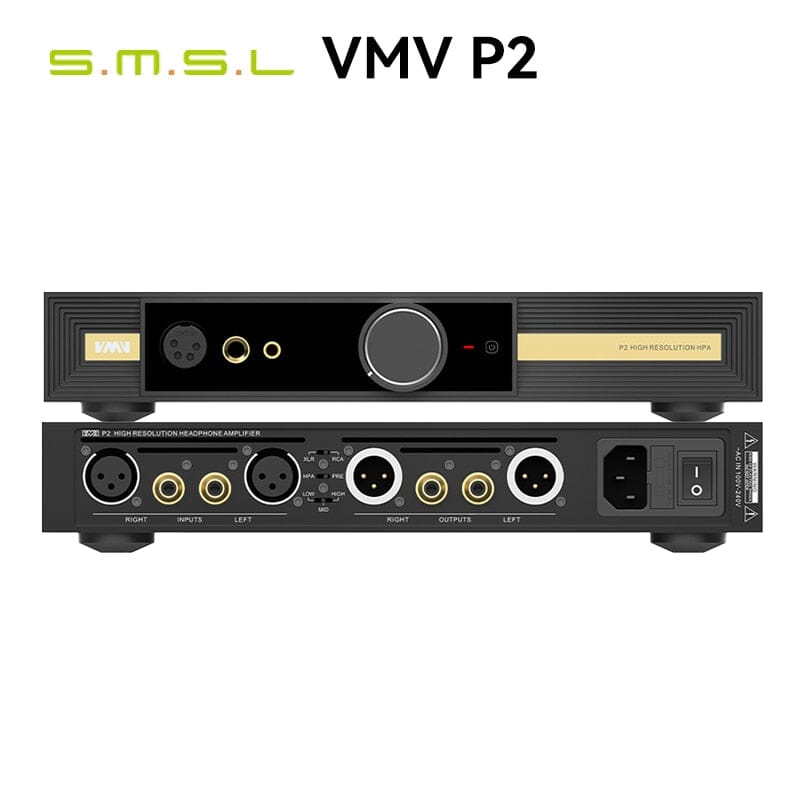 SMSL VMV P2 Hi-Res HPA Fully Balanced DAC & Headphone AMP HiFiGo 