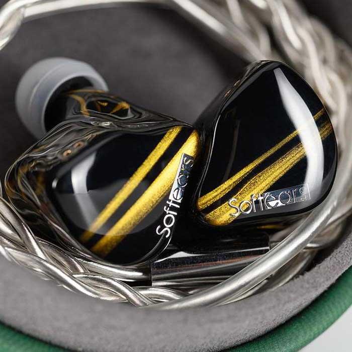 SoftEars CERBERUS 1DD+4BA+2EST Hybrid Drivers HiFi In-Ear Earphone Earphone HiFiGo 
