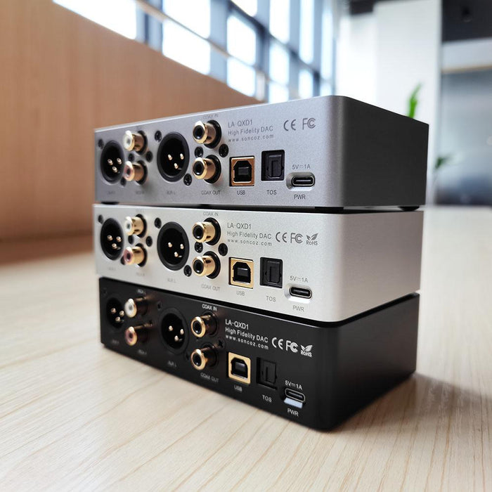 Soncoz LA-QXD1 Balanced DAC + RCA/XLR cables — HiFiGo