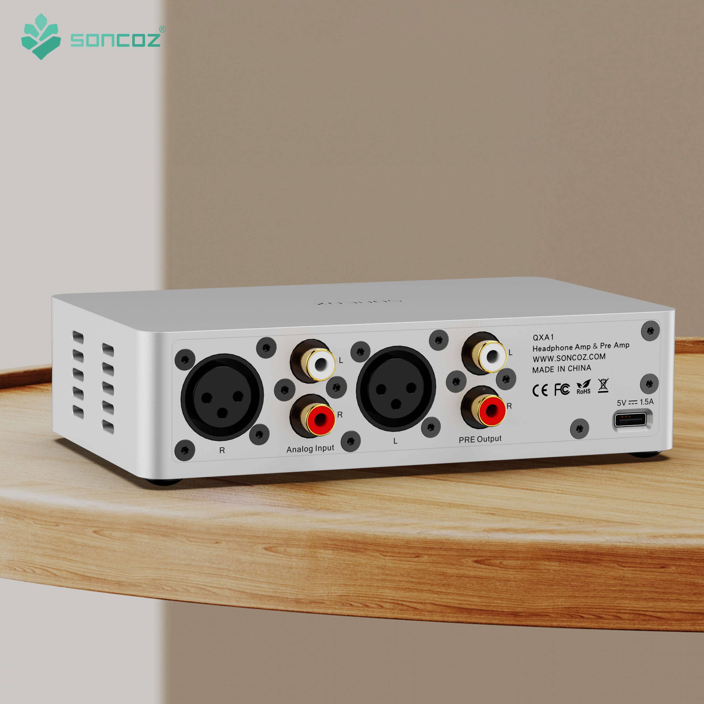 Soncoz QXA1 Fully Balanced Headphone Amp & Pre-Amp HiFiGo 